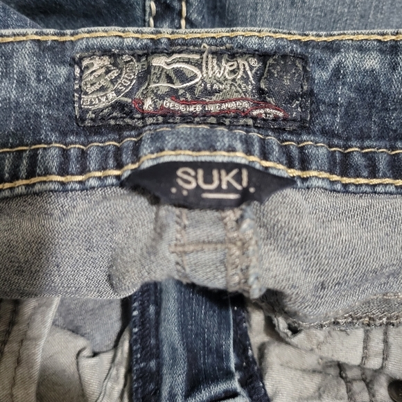 Silver Suki Mid SLIM Bootcut Denim Jeans Women's Size 29 - Picture 3 of 6